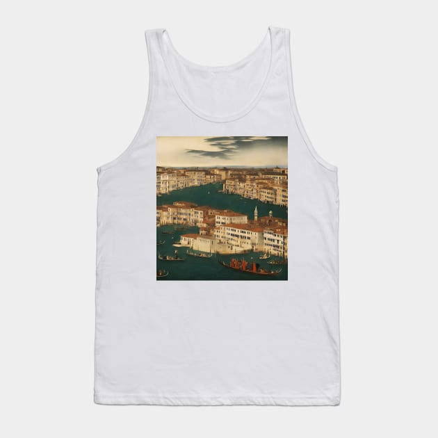 Imaginary Venice [Japanese style] Tank Top by nikolaeftimov